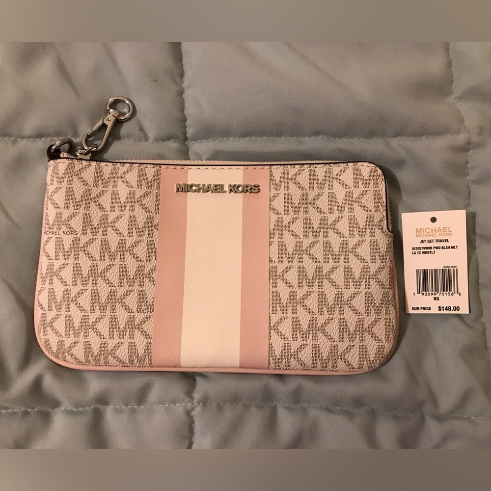 Michael Kors Jet Set Travel Large Top Zip Wristlet